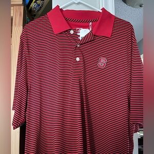 NC State Men’s Cutter & Buck Striped licensed polo size XL